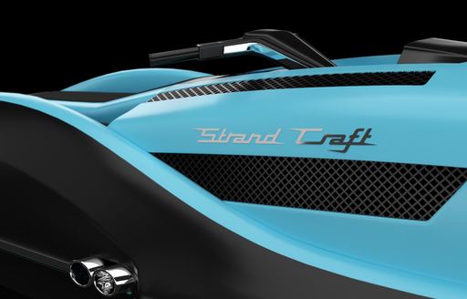 Strand Craft lettering on side of jet ski