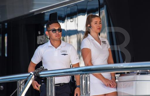 superyacht crew deckhand and stewardess