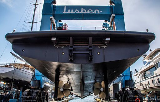 AUDACE superyacht about to be relaunched after refit