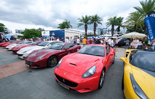 The show has a supercar parade.