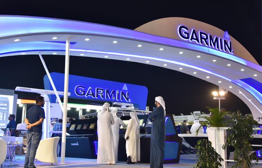 Dubai International Boat Show Garmin stand