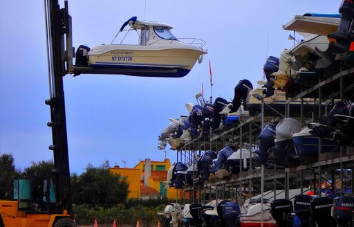 boat stacking system USA