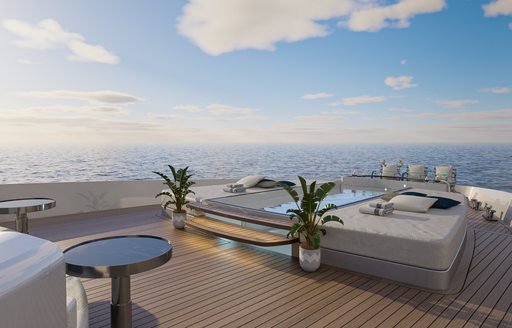 Deck area and pool on Atlantique 43