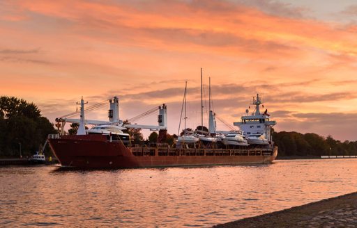 yacht transportation ship sunset