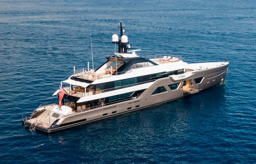 Superyacht COME TOGETHER at sea