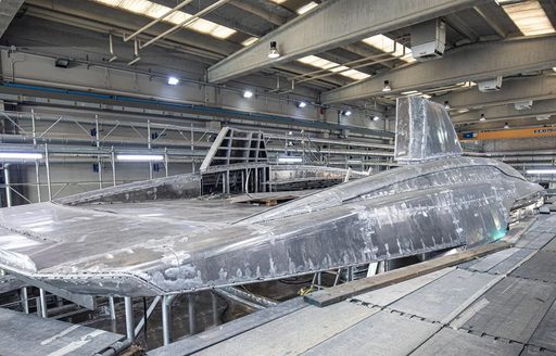 Tankoa S501 hull under construction