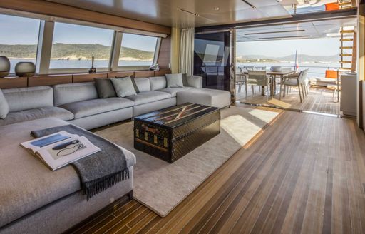 Sundrenched interior of Navetta 33