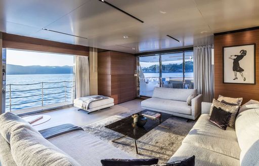 Light and airy living area on Navetta 33