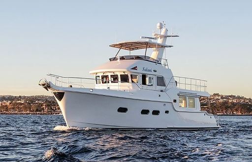 Displacement yacht from Nordhavn with a single engine