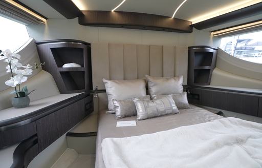 VIP cabin of the Galeon 560 Fly