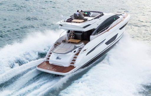 princess S60 motor yacht running shot