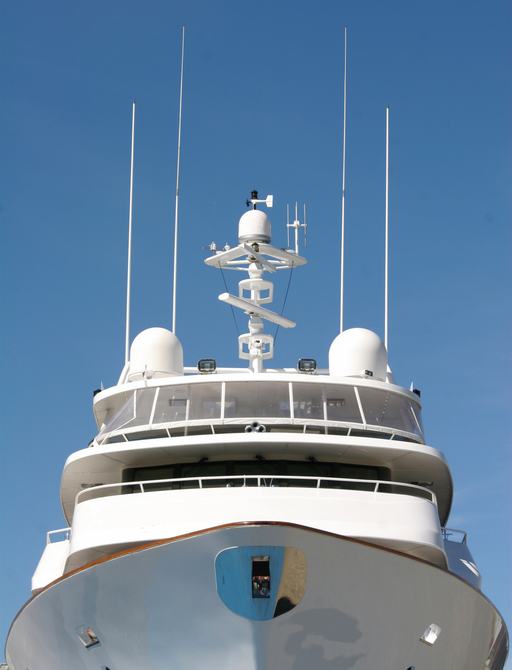 radar fitted to superyacht