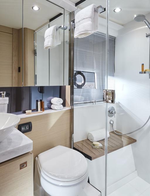 Bathroom with shower compartment