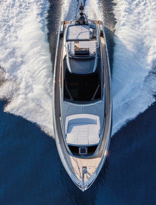 Riva 66' Ribelle aerial view