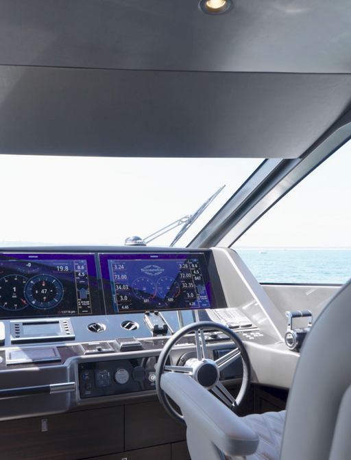 Sunseeker-88-Yacht-lower-helm-view-out