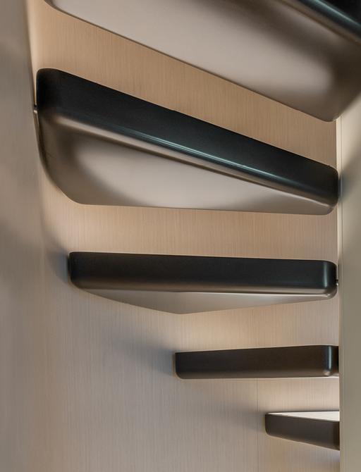 azimut grande trideck stairs, staircase 