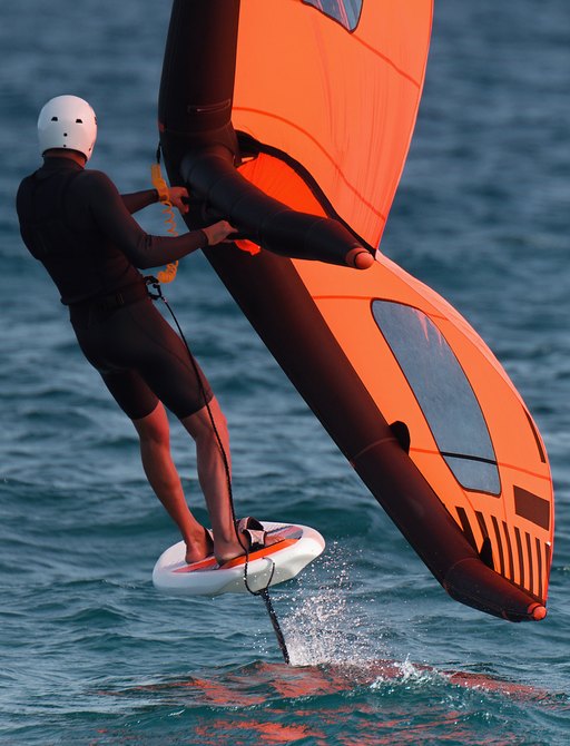 wing foiling experience at the Southampton Boat Show