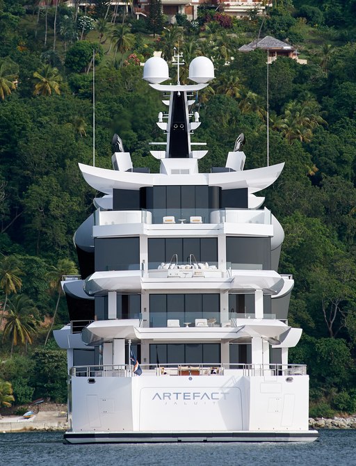  Aft view of Superyacht ARTEFACT