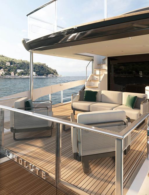 Absolute Navetta 75 aft deck