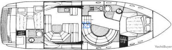 Lower Deck Sunseeker Camargue 46