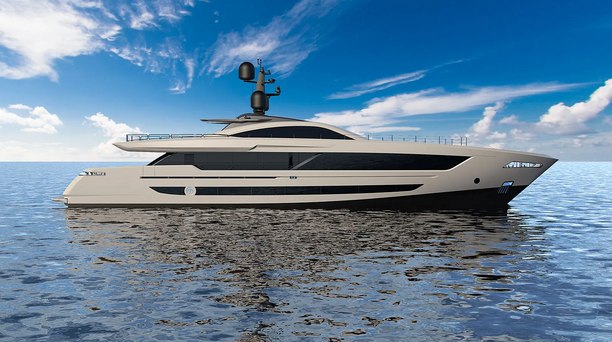 Baglietto's sleek new 42m Superfast yacht looks the part