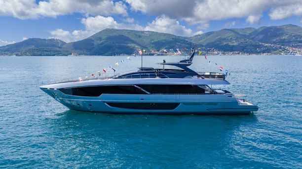 WATCH: 30m Riva 102' Corsaro Super Motor Yacht Launched for Formula 1 Star Charles Leclerc