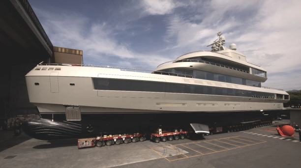 72m Giorgio Armani-Designed Admiral Superyachts Launched