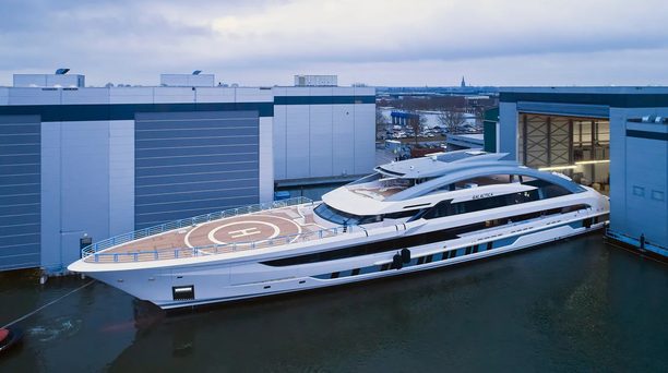 Heesen’s 81m superyacht GALACTICA gets set for sea trials