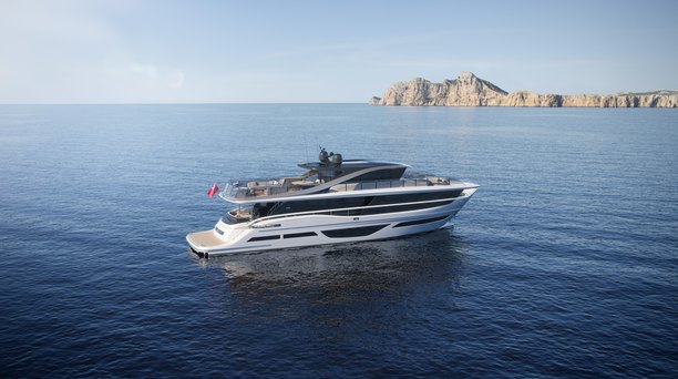 Princess X95 Superfly yacht hits the water