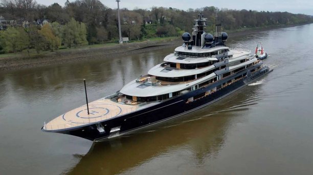 M/Y LUMINANCE undertakes sea trials in North Sea