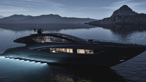 Sporty 43m concept BADGAL revealed by Officina Armare