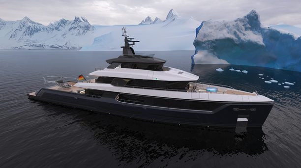 Project B50 explorer yacht unveiled by Drettmann