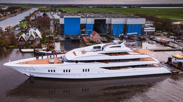 Feadship 819 (aka Project Galina) officially launched