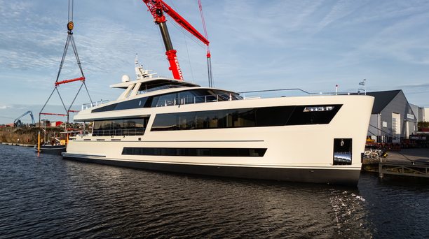 Watch the 36m Van der Valk Superyacht Jangada Launch for Repeat Owner