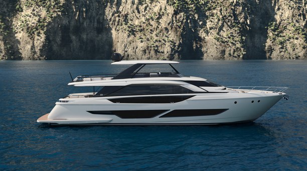 New Ferretti Yachts 860 promises “evolution of the flybridge concept”