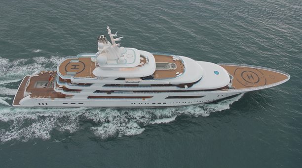 117m Lürssen Superyacht Boardwalk Captured in New Sea Trials Footage