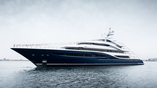 88m Turquoise custom superyacht Angelique launched