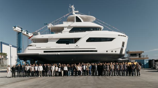 WATCH: Second Bering 88 Expedition Yacht Sayna Launched