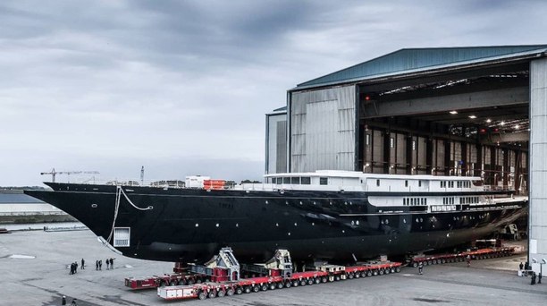 Oceanco’s 127m sailing superyacht Y721 breaks cover