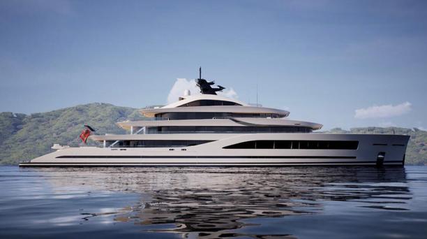 Admiral Reveals First Interior Renderings of 88m Superyacht Project SPYDER