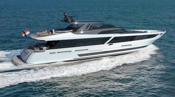 Van der Valk announces fully custom 34m yacht 'Blue Jeans'