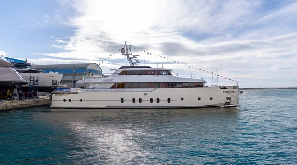 First 34m Codecasa Classic 110 motor yacht Pleiades launched