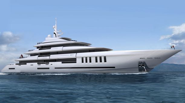 ISA Yachts release first images of hull of new flagship yacht