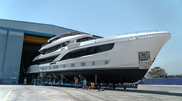First 45m Gulf Craft Majesty 145 Superyacht Launched