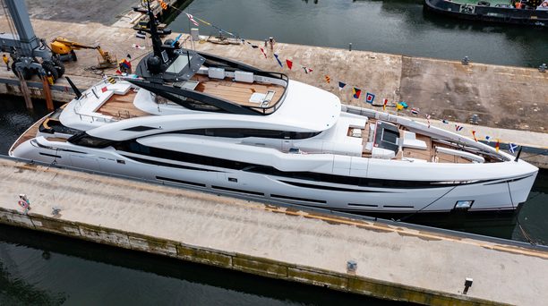 ISA Yachts announce launch of M/Y UV II at Ancona shipyard