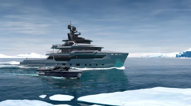 Iceman Explorer tender to support Flexplorer 146 yacht