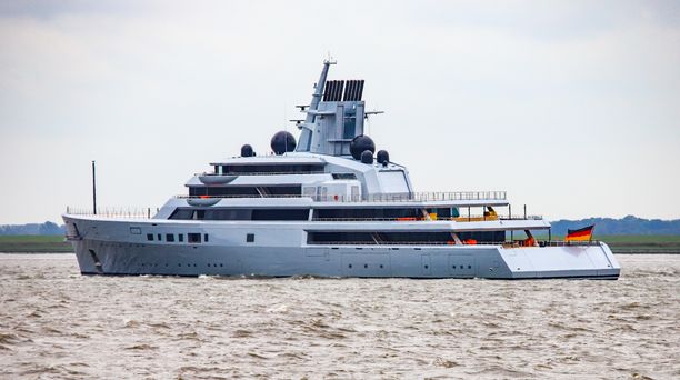 136m Superyacht Project ALI BABA by Lurssen on Sea Trials