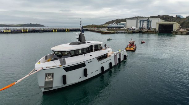 35m explorer yacht Project FOX in final stages