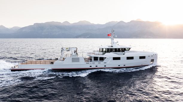 Third Damen Yachting YS53 Support Yacht Underway on Sea Trials