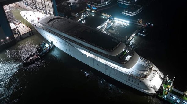 Feadship's 101m Superyacht Project 1014 Exits Shed For the First Time